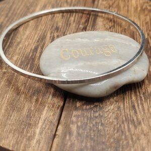 B2922 sterling saucer bowl bracelet